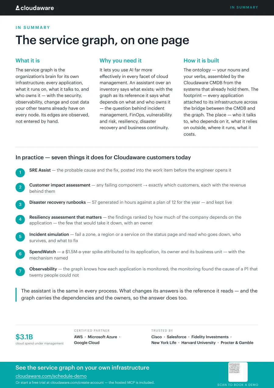 Page 14 of The service graph: In summary